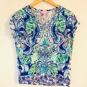 EUC LillY Pulitzer Short Sleeve Top